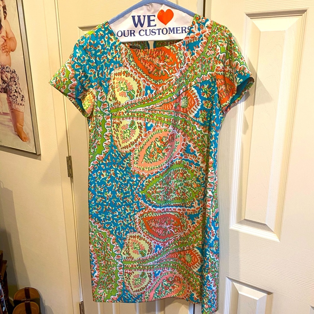 Talbots Multicolor Paisley Midi Dress - Turquoise, Green, Orange